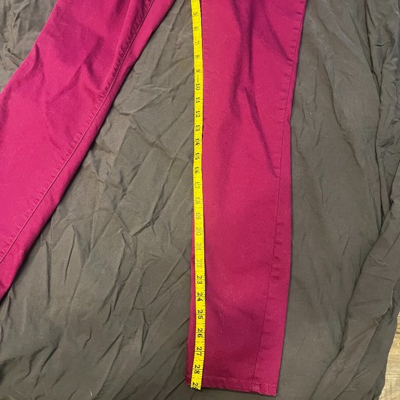 Mossimo Petite Size 6 Skinny Jeans in Fuscia - Picture 4 of 7